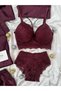 Mürdüm Vanessa Women's Satin Nightgown and Dressing Gown Dowry Set (Boxed) - 3