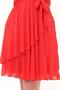 Apsen Women's Pomegranate Flower Flywheel Detailed Midi Plus Size Chiffon Dress 4337-110 - 6