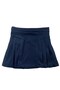 2547 Navy Blue Adjustable Waist Detailed Pleated Girl's Skirt - 2