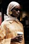 Camel Jacquard Silk Double Sided Slub Shawl - 5