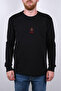 Man Iron Printed 2 Thread Cycling Collar Sweatshirt