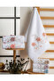 Buldan Üretim Dowry Embroidered Lina Velvet 6-Piece Hand/Face Towel I 50X90