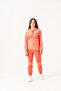 Happy Embroidered Fleece Girls' Top and Bottom Tracksuit Set - 2