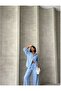 Women's Oversize Silver Glitter Striped Linen Blended Premium Bottom Top Suit - 4