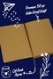 Bujo Kraft Suede Notebook Suede 96 Sheets A5 150 Gr. Dotted - 3