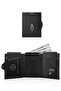 Valencia Black with Coin Pocket Unisex Genuine Leather Rfid Protection Men Women Mini Wallet - 3