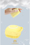 2 Silicone Exfoliating Shower Brushes with Shampoo Dispenser, Yellow. - 3