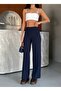 Women's Side Zip Wide Leg Palazzo Trousers - 5