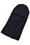 Dark Navy Blue Unisex Winter Knitwear Knitted Three-Eye Beanie Can Be Used as a Balaclava - 2
