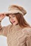 Women's Plush Cap Newsboy Winter Hat - 6