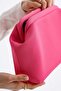 Heybes Women's Pink Strap Clutch Portfolio Handbag - 4