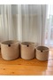 Wicker Jute Basket Flower Pot Organizer Decorative Basket Organizer - 3