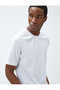 Basic T-Shirt Crew Neck Textured Raglan Sleeve Slim Fit