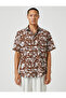 Summer Shirt Floral Short Sleeve Classic Collar - 3