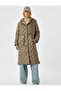 Quilted Long Anorak Hooded Water Repellent Filled Comfortable Fit with Pocket - 3