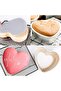 Cake Mold Heart Biscuit Heart Shaped Aluminum 1 Piece Mouth Diameter 24 cm Height 6 cm