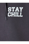 Hooded Oversize Sweatshirt with Printed Back - 6