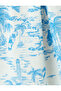 High Waist Pocketed Flared Midi Length Floral Skirt - 6