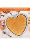Cake Mold Heart Biscuit Heart Shaped Aluminum 1 Piece Mouth Diameter 24 cm Height 6 cm - 6