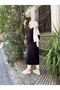 Women's Double Breasted Fleece Cashew Coat / M0108 - Black - 6