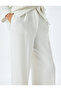 Crepe Fabric High Waist Palazzo Pants with Pockets - 5