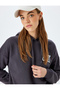 Hooded Oversize Sweatshirt with Printed Back