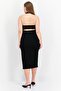 Women Ribbed Midi Dress, Black - 4