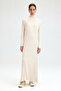 KNITTED STRAIGHT NECKLACE DRESS