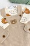 Baby Boy Embroidered Bear 2-Piece Salopet Set Long Sleeve Snap Fastener Newborn Outfit Socks Gift - 7