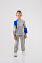 Boy's Boys Rules Printed Knitted Basic Tracksuit Set - 2