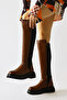 Latoya Tan Stretch Detailed Women's Boots