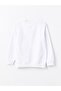 White Crew Neck Girl's Sweatshirt - 2