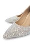 Women's Vegan Yellow Heeled Shoes - 3