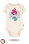 2-Piece 100% Cotton Organic Printed Snap Fastener Baby Bodysuit - 2