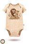 2-Piece 100% Cotton Organic Printed Snap Fastener Baby Bodysuit - 2