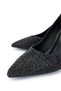 Women's Vegan Black Heeled Shoes - 3