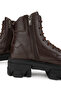 Women's Genuine Leather Brown Casual Boots - 5