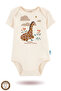 2-Piece 100% Cotton Organic Printed Snap Fastener Baby Bodysuit - 2