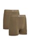 Men's Khaki Boxers - Flexible, Breathable, Cotton and Lycra 2-Pack Anti-Sweat - 2