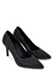 Women's Vegan Black Heeled Shoes - 2