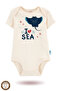 2-Piece 100% Cotton Organic Printed Snap Fastener Baby Bodysuit - 2