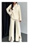 Zipper Detail Knitwear Sweater Trousers Double Set - 3
