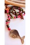 Koi Fish Tourmaline & Rose Quartz 108 Mala Long Necklace - 5