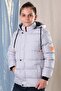 Boy's Hooded Fleece Inflatable Coat 2057-Z - 4