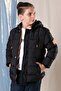 Boy's Hooded Fleece Inflatable Coat 2057 - 2