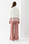 Women's Striped Patterned Knit Set, Top and Bottom Knit Set, Knit Sweater and Pants Two-Piece Set. - 6