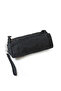Single Zipper Black Phone Clutch Bag - Wrist Strap, Pocket Pen Holder, Wallet - 1115H - 3