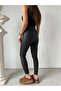 Black Corseted Slim Sh Fleece-Lined t Shaping / Sculpting Oslo Matte Leather Leggings - 3