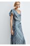 Checkered Satin Midi Skirt - 6