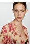 Floral printed wrap blouse - 5